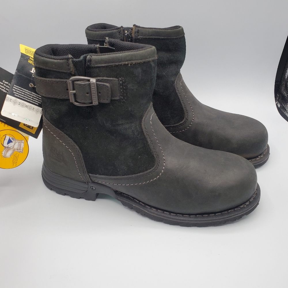 Steel toe work boots